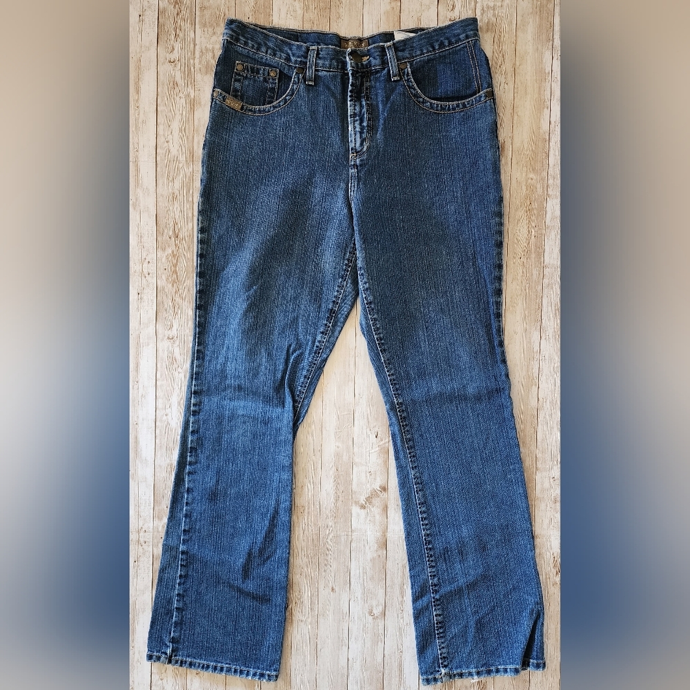 Vintage Rockies Rocky Mountain Jeans womens 12 blue bareback western high rise